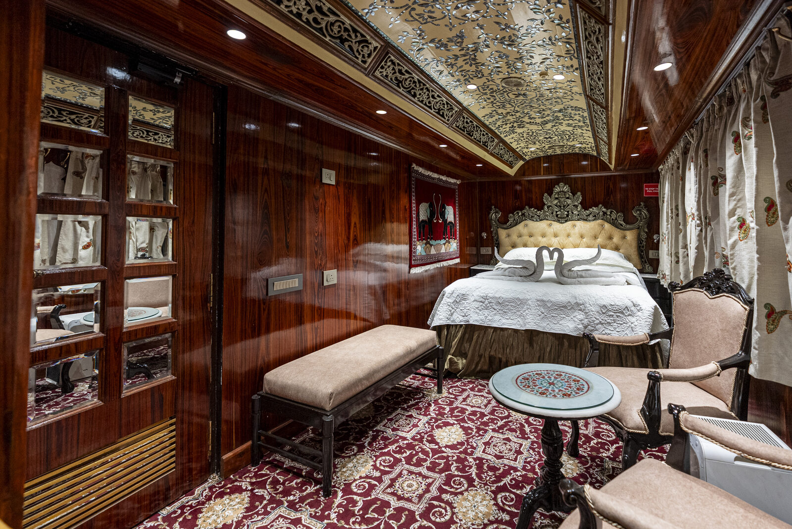 Suite cabin aboard Palace on Wheels