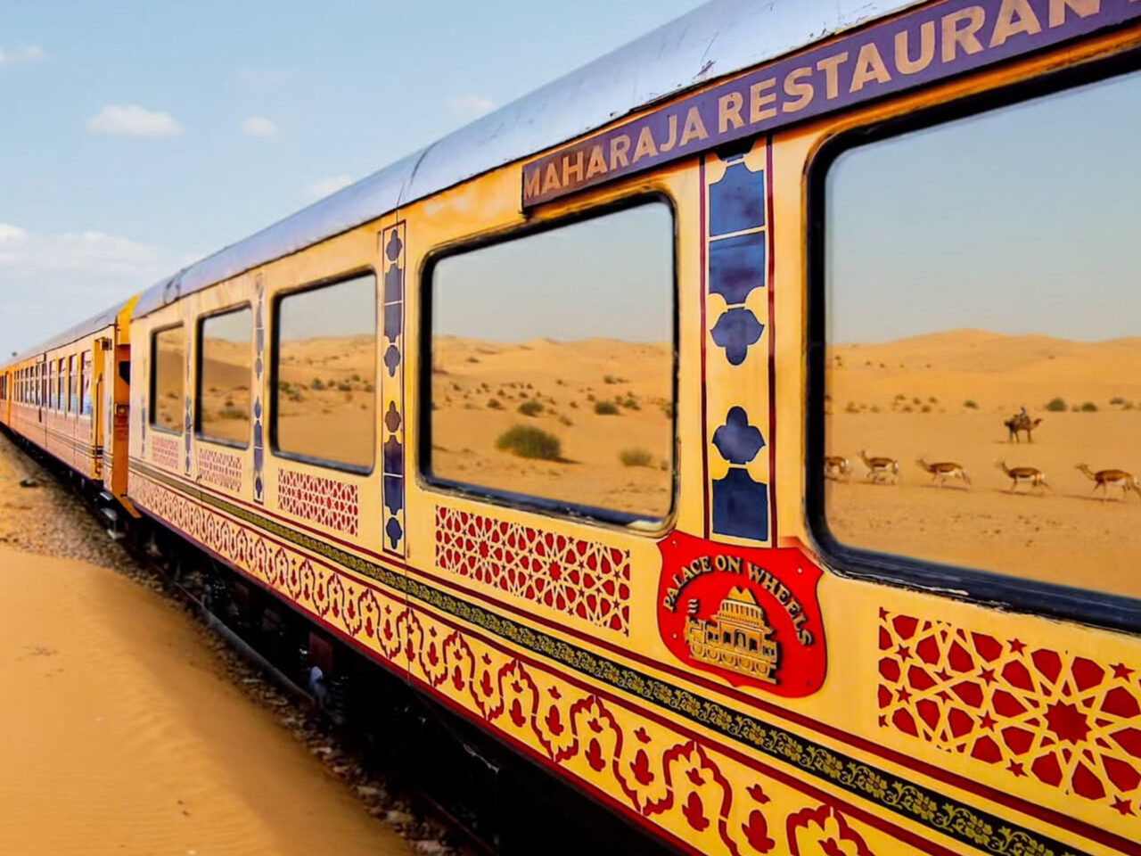 Palace on Wheels train exterior